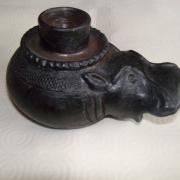 Poterie  hippopotame  dim15x8  tarif 15euros