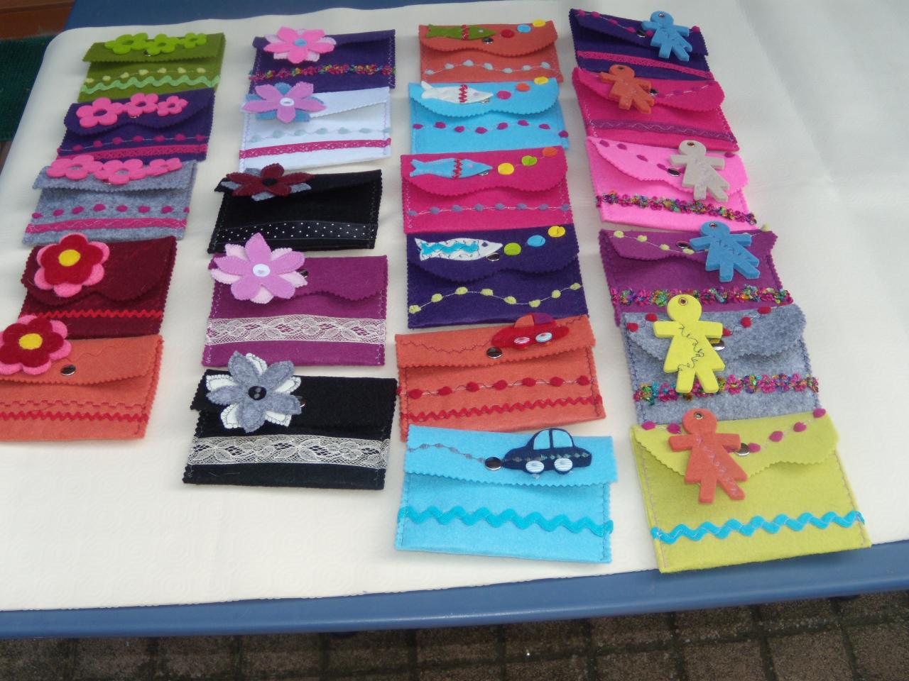 Pochettes en feutrine