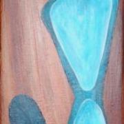 Sculpture bleue, acrylique